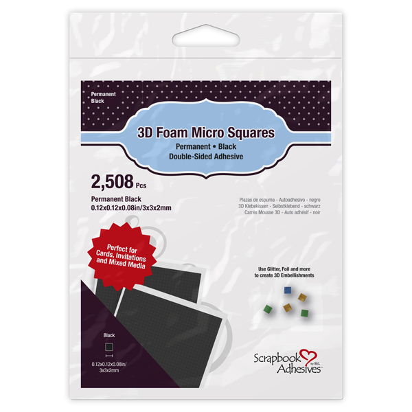 2021 New Products: 01403 3D Foam Micro Squares Black