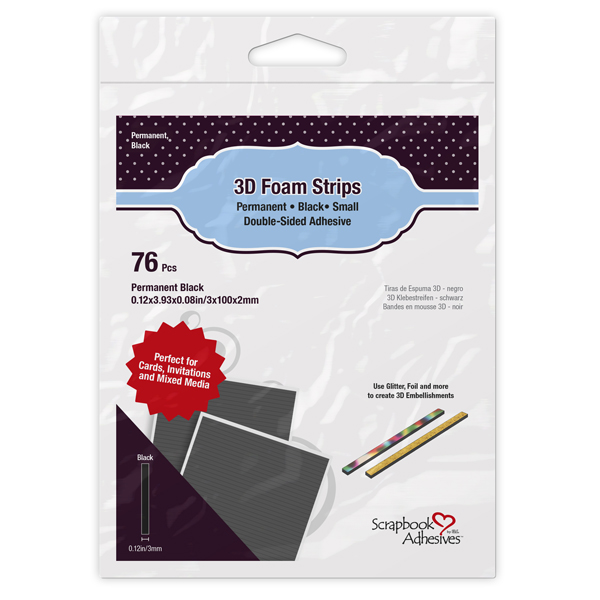 2021 New Products: 01408 3D Foam Strips Black