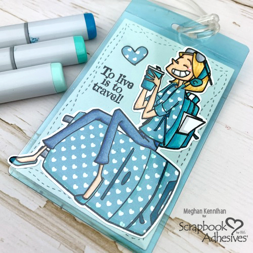 Live to Travel Luggage Tags by Meghan Kennihan for Scrapbook Adhesives by 3L