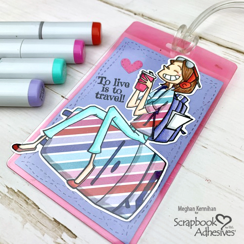 Live to Travel Luggage Tags by Meghan Kennihan for Scrapbook Adhesives by 3L