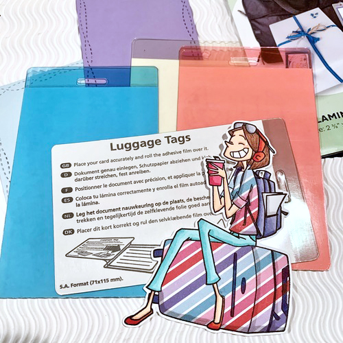 Live to Travel Luggage Tags by Meghan Kennihan for Scrapbook Adhesives by 3L
