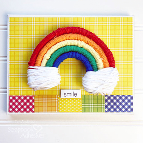 Rainbow Wall Hanging by Teri Anderson for Scrapbook Adhesives by 3L 