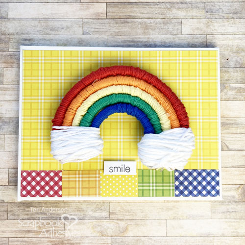 Rainbow Wall Hanging by Teri Anderson for Scrapbook Adhesives by 3L
