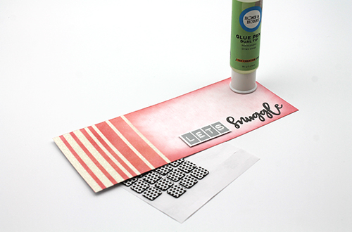 Let's Snuggle Snowflake Slimline Card by Tracy McLennon for Scrapbook Adhesives by 3L