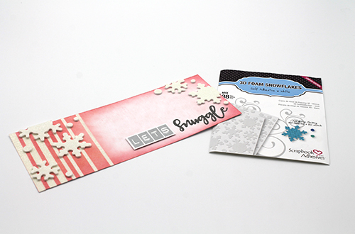Let's Snuggle Snowflake Slimline Card by Tracy McLennon for Scrapbook Adhesives by 3L 