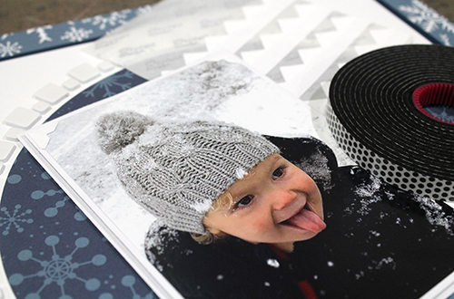 Bundled Up Scrapbook Layout by Tracy McLennon for Scrapbook Adhesives by 3L