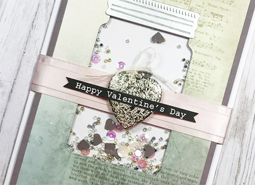 Valentine's Jar Shaker Card by Yvonne van de Grijp for Scrapbook Adhesives by 3L 