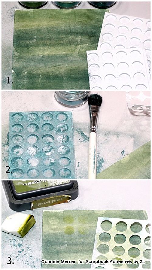 Dimensional Every Moment Mixed Media Card by Connie Mercer for Scrapbook Adhesives by 3L