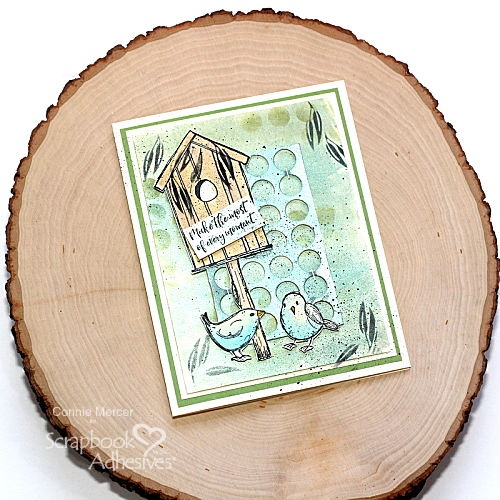 Dimensional Every Moment Mixed Media Card by Connie Mercer for Scrapbook Adhesives by 3L