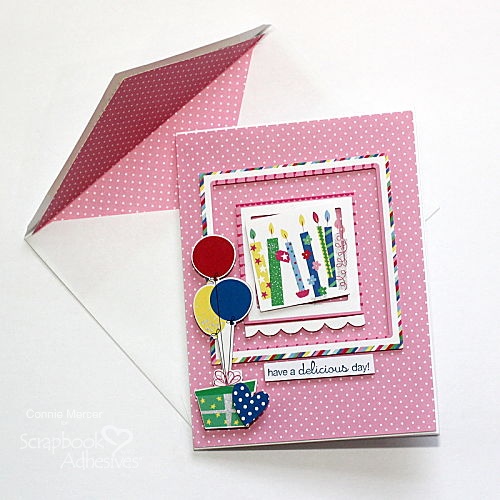 Delicious Birthday Card Duo by Connie Mercer for Scrapbook Adhesives by 3L