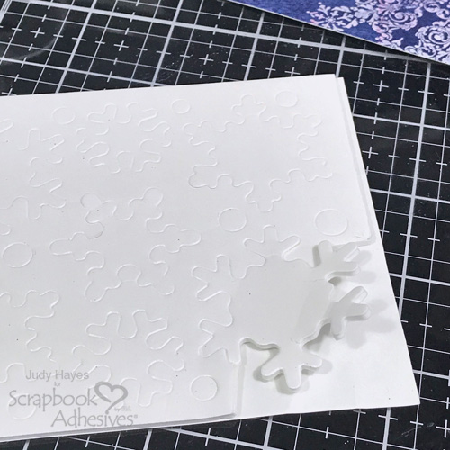 Sparkly Snowflake is Unique Card by Judy Hayes for Scrapbook Adhesives by 3L