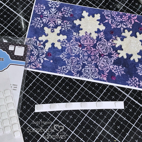 Sparkly Snowflake is Unique Card by Judy Hayes for Scrapbook Adhesives by 3L 