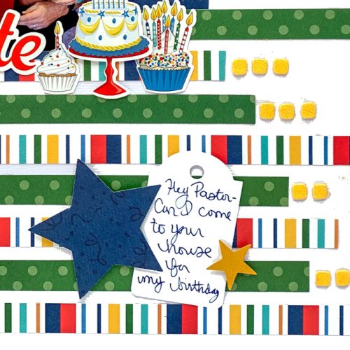 Birthday Celebration Layout by Christine Meyer using Scrapbook Adhesives by 3L