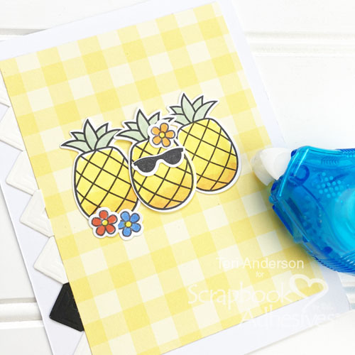 Aloha Nodding Pineapple Card by Teri Anderson for Scrapbook Adhesives by 3L 