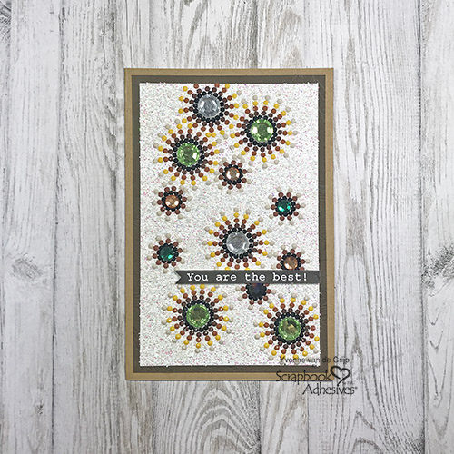 You are the Best Diamond Painting Card by Yvonne van de Grijp for Scrapbook Adhesives by 3L