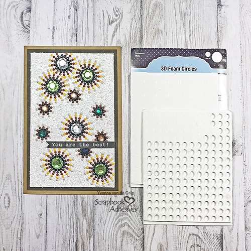You are the Best Diamond Painting Card by Yvonne van de Grijp for Scrapbook Adhesives by 3L 