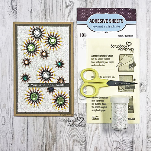 You are the Best Diamond Painting Card by Yvonne van de Grijp for Scrapbook Adhesives by 3L 