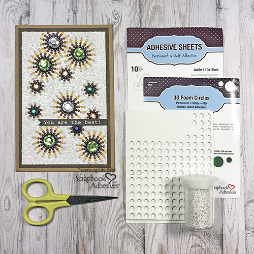 You are the Best Diamond Painting Card by Yvonne van de Grijp for Scrapbook Adhesives by 3L