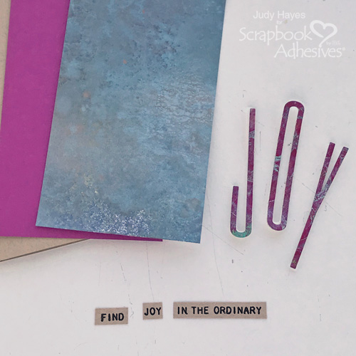 Find Joy Card in Two Ways by Judy Hayes for Scrapbook Adhesives by 3L