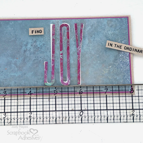 Find Joy Card in Two Ways by Judy Hayes for Scrapbook Adhesives by 3L 