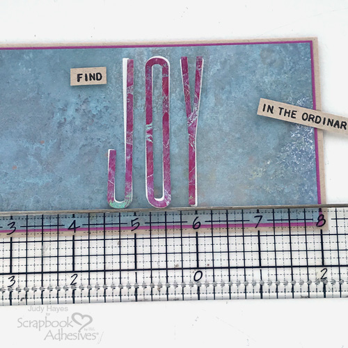 Find Joy Card in Two Ways by Judy Hayes for Scrapbook Adhesives by 3L