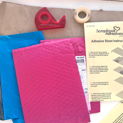 Upcycle Packaging to a Mini Journal by Judy Hayes for Scrapbook Adhesives by 3L