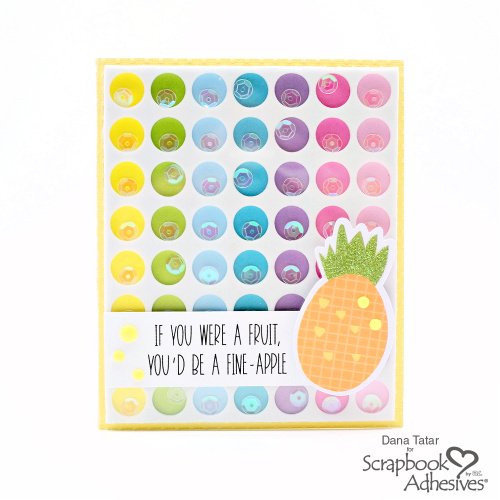 Pineapple Pun Shaker Card by Dana Tatar for Scrapbook Adhesives by 3L