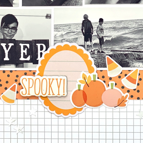 October Monthly Recap Layout by Christine Meyer using Scrapbook Adhesives by 3L