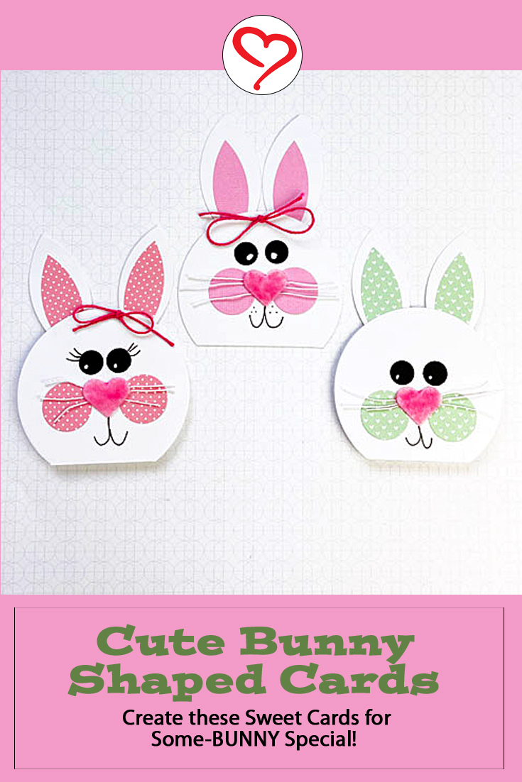 Cute Bunny Shaped Cards by Teri Anderson for Scrapbook Adhesives by 3L Pinterest
