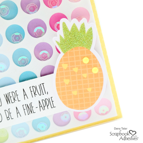 Pineapple Pun Shaker Card by Dana Tatar for Scrapbook Adhesives by 3L