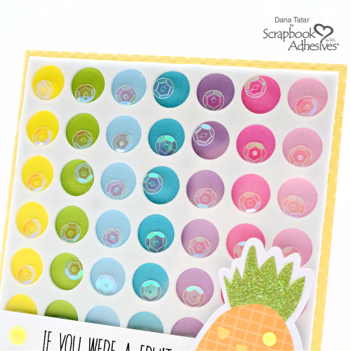 Pineapple Pun Shaker Card by Dana Tatar for Scrapbook Adhesives by 3L