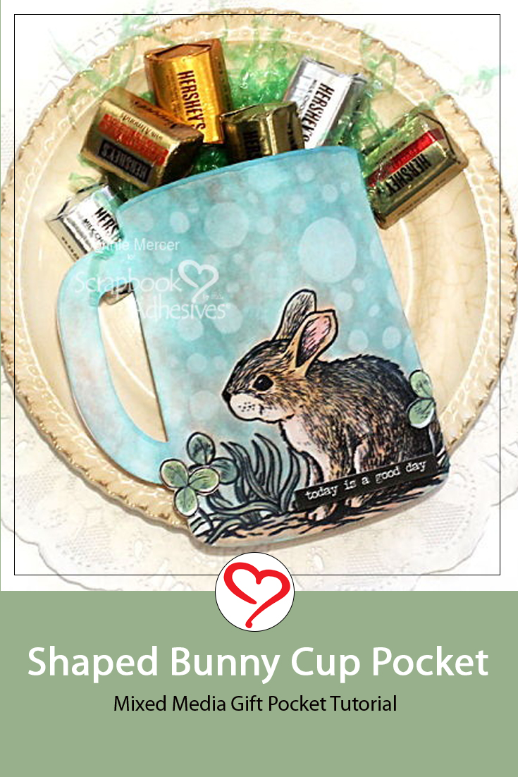 Shaped Bunny Cup Pocket by Connie Mercer for Scrapbook Adhesives by 3L Pinterest 