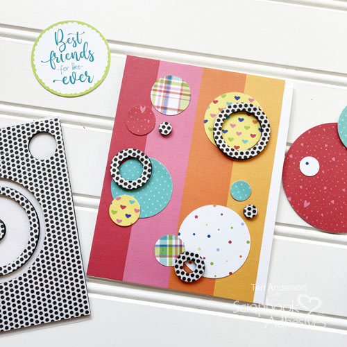 Flocked Circles Cards by Teri Anderson for Scrapbook Adhesives by 3L 