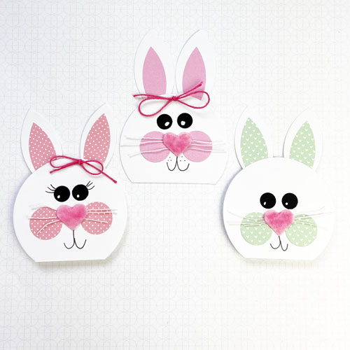 Cute Bunny Shaped Cards by Teri Anderson for Scrapbook Adhesives by 3L