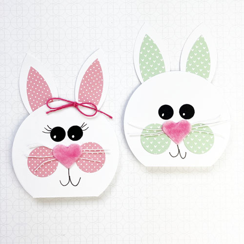 Cute Bunny Shaped Cards by Teri Anderson for Scrapbook Adhesives by 3L