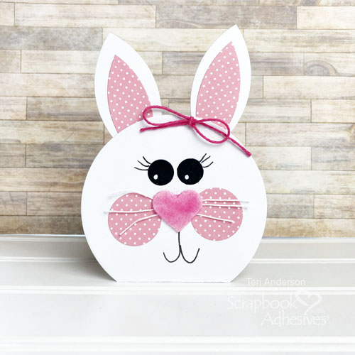 Cute Bunny Shaped Cards by Teri Anderson for Scrapbook Adhesives by 3L