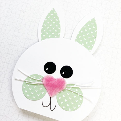 Cute Bunny Shaped Cards by Teri Anderson for Scrapbook Adhesives by 3L