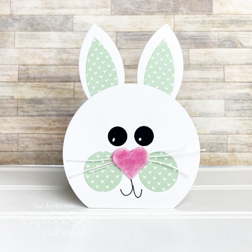 Cute Bunny Shaped Cards by Teri Anderson for Scrapbook Adhesives by 3L