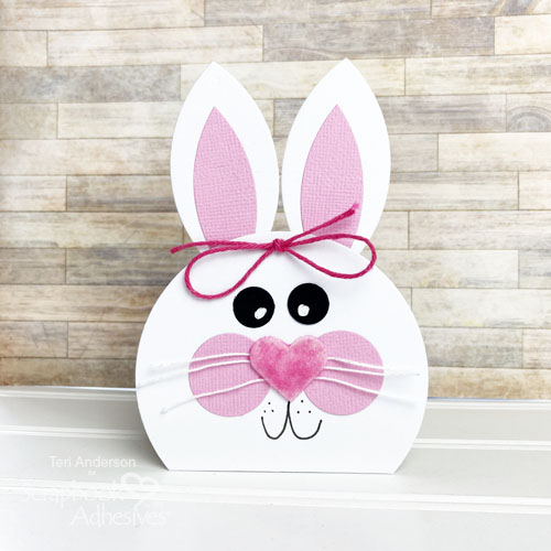 Cute Bunny Shaped Cards by Teri Anderson for Scrapbook Adhesives by 3L