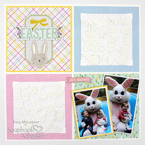 Faux Embossed Easter Layout by Tracy McLennon for Scrapbook Adhesives by 3L