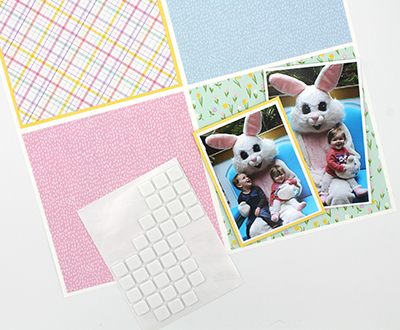 Faux Embossed Easter Layout by Tracy McLennon for Scrapbook Adhesives by 3L