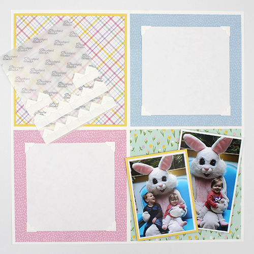 Faux Embossed Easter Layout by Tracy McLennon for Scrapbook Adhesives by 3L