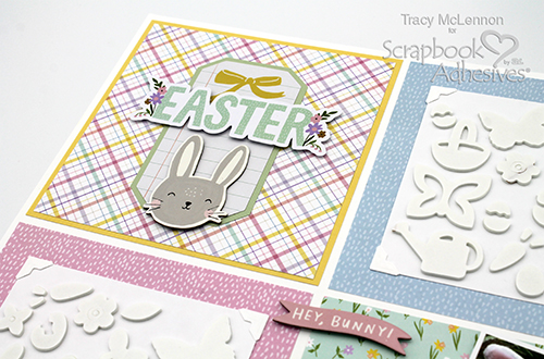 Faux Embossed Easter Layout by Tracy McLennon for Scrapbook Adhesives by 3L