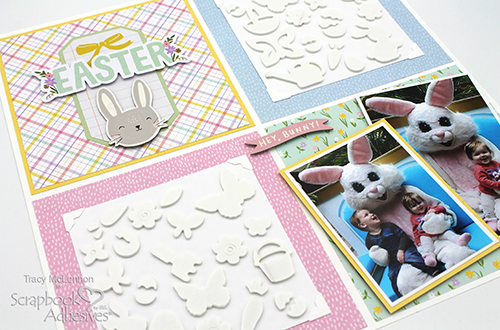 Faux Embossed Easter Layout by Tracy McLennon for Scrapbook Adhesives by 3L