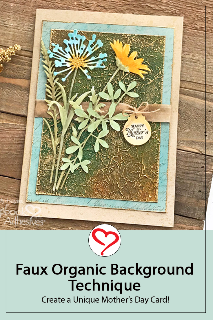 Unique Background Mother's Day Card by Judy Hayes for Scrapbook Adhesives by 3L Pinterest