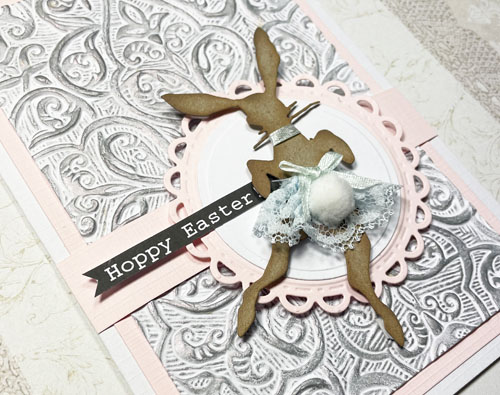 Textured Hoppy Easter Card by Yvonne van de Grjip for Scrapbook Adhesives by 3L