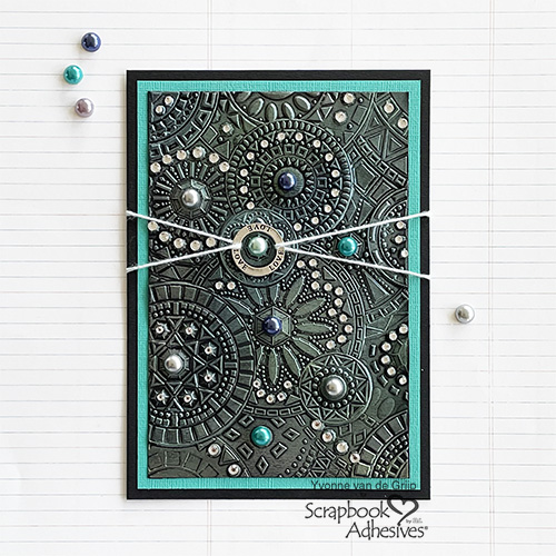 Embossed Jewel Card Tutorial by Yvonne van de Grijp for Scrapbook Adhesives by 3L