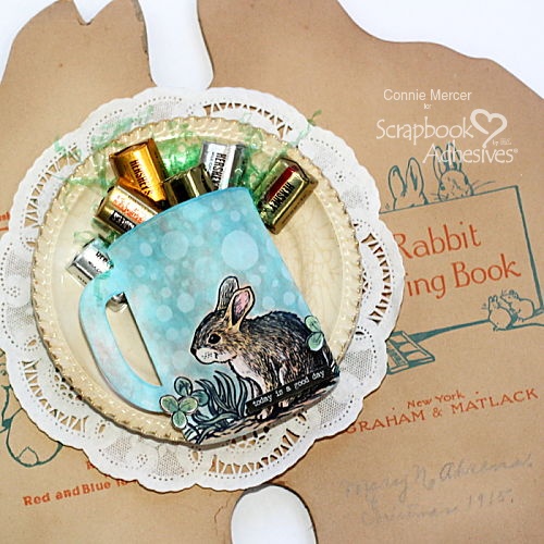 Shaped Bunny Cup Pocket by Connie Mercer for Scrapbook Adhesives by 3L