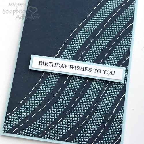 Embossed Dots Birthday Card by Judy Hayes for Scrapbook Adhesives by 3L