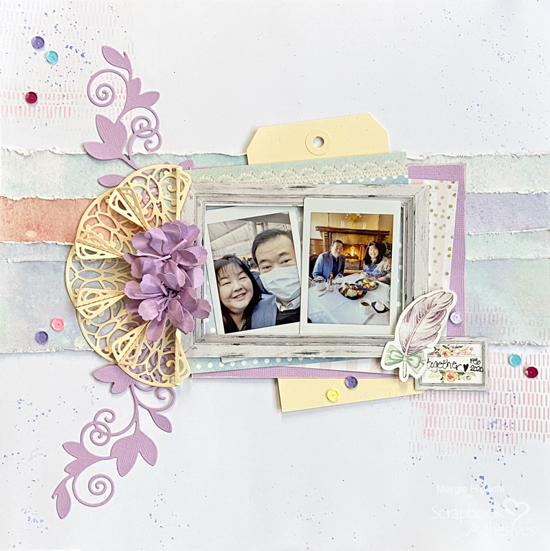 Together Watercolor Layout by Margie Higuchi for Scrapbook Adhesives by 3L 